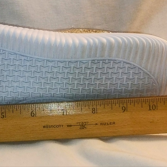 Women's Forever Golden Glitter Sparkly Lightweight Tennis Sneakers Shoes Size 11 - Picture 7 of 12